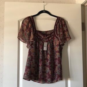 Loft floral print top